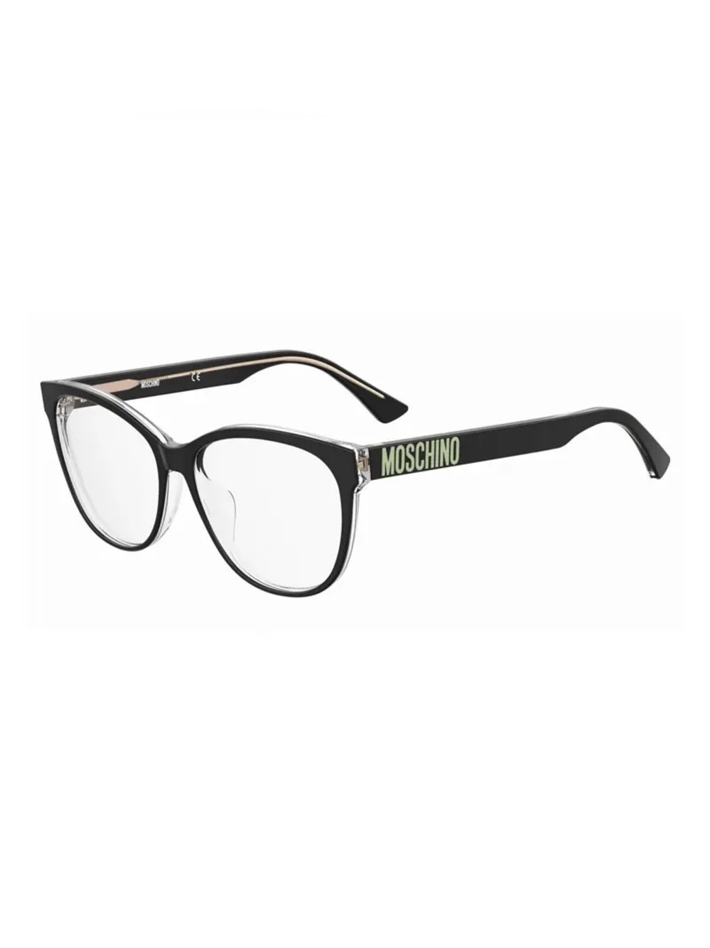 New Moschino Eyeglasses  MOS625/F 07C5 00 Black/Transparent 55mm NWT